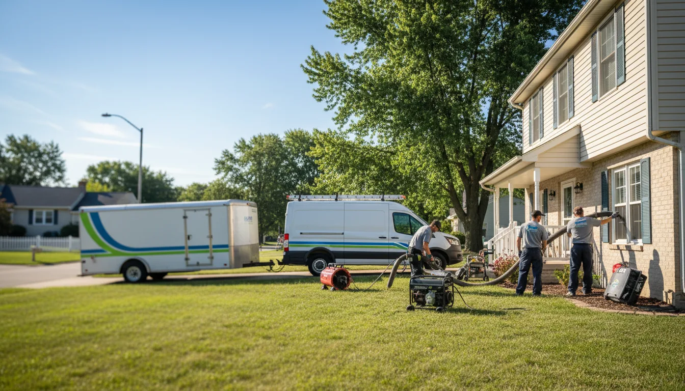 Flooded Basement Restoration And Cleanup With Repair in Baldwin, ND near me